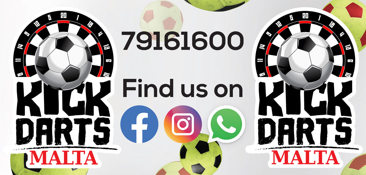 Kick Darts Malta Trailer Back Banner