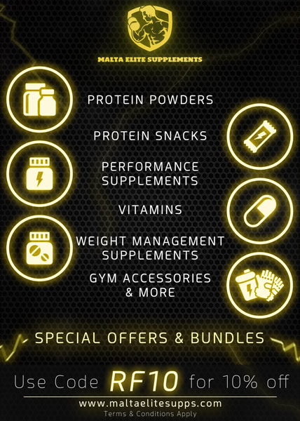 Malta Elite Supplements Advert